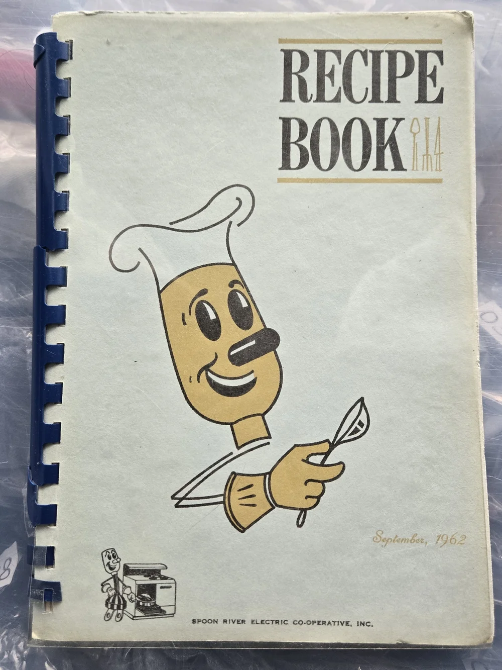 Vintage 1962 Spoon River Electric Co Op Cookbook Illinois Willie Wiredhand